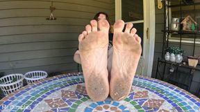 Showing off My Dirty Feet