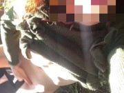 Forest Walk & Masturbation Compilation: Redhead Touches Herself Among The Pines