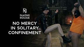 No Mercy in Solitary Confinement Ballbusting, CBT & Prison Roleplay kicking