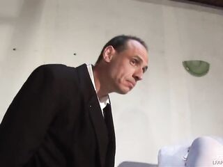 LFAP - French shaggy older bride booty pounded and fist banged at the doctor