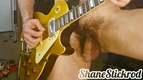 Guitar Playing Jam Naked to a Trippy Backtrack