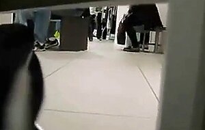 public  bath and dressing rooms stroking and cumming