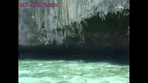 Asian Teen Snorkeling