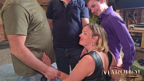 gangbang amateur : 3 amants et un stagiaire a enorme queue me baisent en anal et doubles penetrations intenses