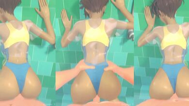 Fucked Hayami Ayuko in the shower, Goldenboy hentai
