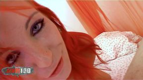 amazing anal fucking with the beautiful skinny french redhead angie kiss