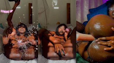 Slutty creamy pussy intense squirt and Orgasm