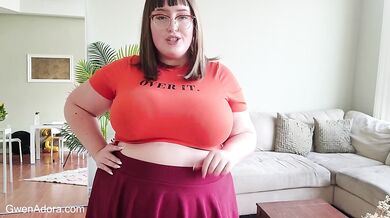 busty BBW Velma humiliates me with femdom SPH & tit worship