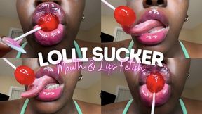 Amina The LolliPop Sucker - Big lips - Braces - Drooling - Mouth Fetish - Long Tongue