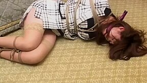 Tied & Gagged On The Floor
