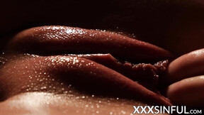 ”Horny lesbos orally pleasure each other after massage”