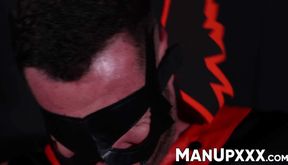 Restrained Gio Carrera eagerly obeys to his perv captor Marco Lorenzo