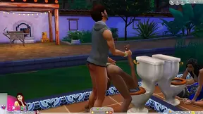 Step-Grandmas Naughty Adventure: Hot Animated Romance in Sims 4 Fantasia