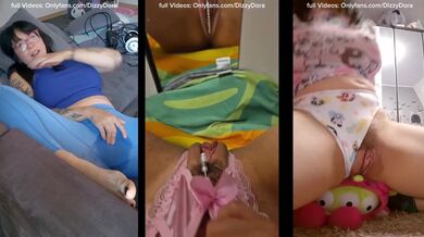 Dizzydora666 Brunette Big Tits Squirting On Her Own Flooded Smooched Wet Sound