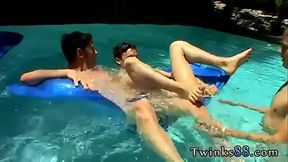 Gay sex pinoy man to orgy Ayden, Kayden &amp_ Shane - Pooltime Threeway!