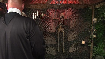 Cindy Behr Hosts A Voodoo Orgy With Jasmine Webb And Some Tribesmen
