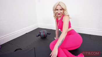 Britt Blair's Step Sister Workout Surprise: Skinny Sister Creampied in 60FPS POV