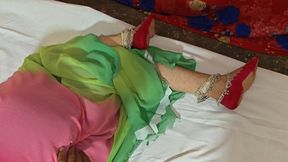 Newly married husband and wife morning hardcore sex in bed