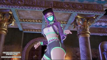 MMD MEOVV - HANDS UP Akali Sexy Kpop Dance League of Legends Uncensored Hentai 4K