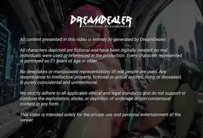 Alyxa the Alien Goddess Shows You Around Cybertown - Ai Generated