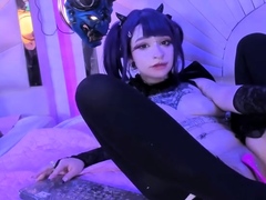 Close up teen masturbation
