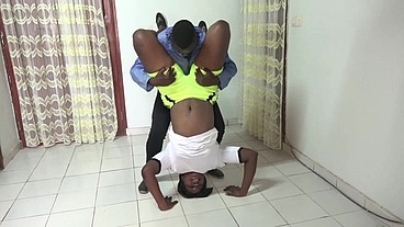 An intimate sports session with my coach during the fitness session where he gets hard then fucks me like a whore