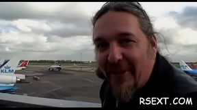 Slutty guy has some hot fun with the amsterdam prostitutes