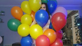A Huge Cluster of Helium Balloons