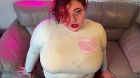 Cherry Flowers' curvy MILF ass gets destroyed by a huge dildo in hot solo roleplay