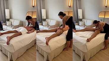 Hotel Room Massage - This Masseuse Deserves A Tip