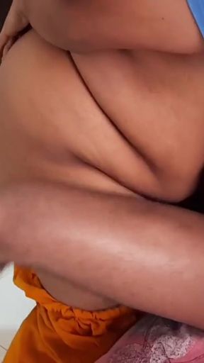 University Smart Girl with Glass &amp; Lipstick Wearing Boyfriend's Big Cock Sucking Then riding on him big cock in hostel   Clip 1