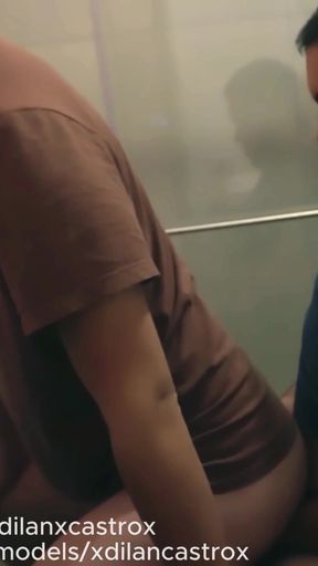 CRUISING I FUCK A TWINK ASSHOLE IN THE BATHROOM OF THE CLUB POOL AND CUM IN HIS ASS. CREAMPIE   Clip 2