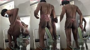 *members only* ass monkey s ass lips - gaysex bottom bitch recieves deep anal sex in panties - angle 5/6