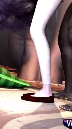 3D Super Sexy Cosplay Stripper Naked Her Big Naturals Got Fucked so Hard
