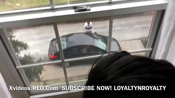Horny Slut Caught in Window Masturbating!