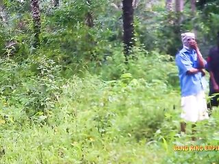 Older big beautiful woman and Hardcore Large Jock pornstar have a fun hawt sex in Afro forest