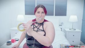 Gag Challenge Extreme: Lacey's Layered Gag Orgasm