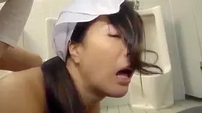 Busty Shemale Rides Toilet Slave – Filthy Japanese Anal Domination