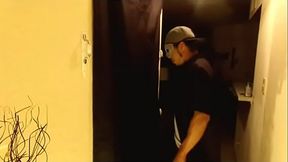 tricky trans fucks at glory hole