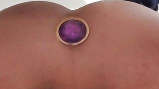 Golden anal plug