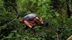 Wild Outdoor DP Fuck in the Woods