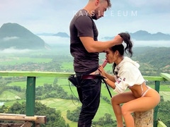 Raysileeum Outdoor Blowjob And Fuck With Mountain View