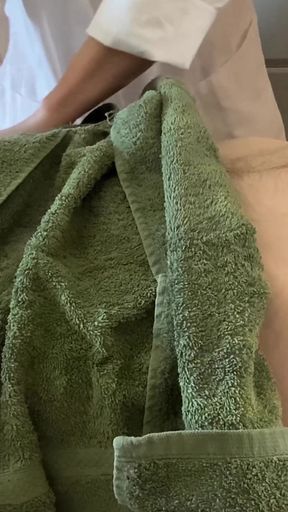 Horny Client at Massage Parlor