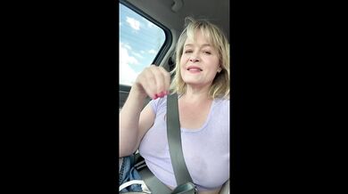 Shopping in a See-Through Shirt and Flashing in Public