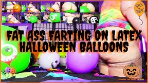 GodMina The Great Fat Ass Farting On Latex Halloween Balloons 720x480 MP4
