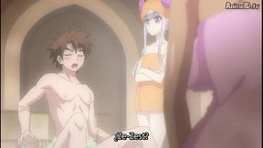 Shinmai Maou No Testament Burst – Anime Couple Engage in Hot Ecchi Action