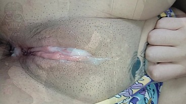Half-step brother beat sister in a game, and she took off her condom when it was time to pay the bet.