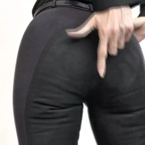 Pamper My Riding Pants Ass and Masturbate at the Same Time