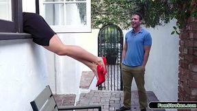 Stepmom with Massive Melons Sucks and Gets Banged by Stepsons