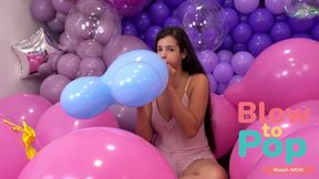 Lily’s Pink Balloon Bliss: A Sexy Popping Party